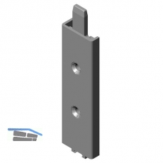 Verlngerung fr Stulpflgelbeschlag AS 2600, 100 mm, links