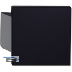 KWS Plattengriff SARAH - 150 x 150 x 18mm, Alu silber elox./schwarz