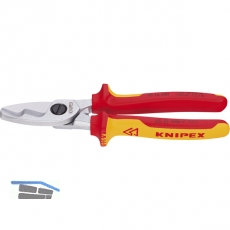 KNIPEX VDE-Kabelschere Lnge 200 mm fr Kabeldurchmesser 20 mm AWG 2/0