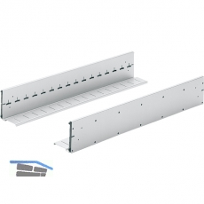 HETTICH SYSTEMA TOP 2000 Karteibahn, Stahl pulverbeschichtet Alu-Finish