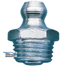 Kegelkopf (Hydraulik) Schmiernippel gerade H1 Gewinde Gre R1/8\&quote;