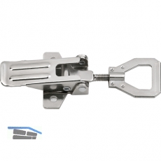 Kistenverschluss verstellbar Breite 32 mm, L 125 mm, verzinkt