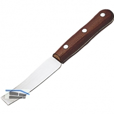 Kittmesser mit Holzheft und stumpfer, gebogener, durchgehender 28 mm Klinge