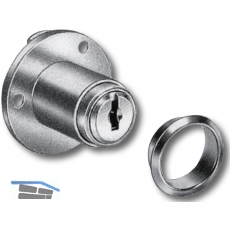 HEKNA 502 Zylinder Klappenschloss,  19 mm, L 27 mm, Zamak