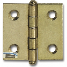 Knopfscharnier - leichte Ausfhrung 50x40x1 mm, Stahl vermessingt