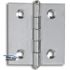 SECOTEC Knopfscharniere gerade 30X30 mm Stahl vernickelt SB-2 BL1