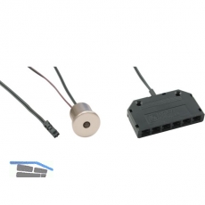 LED-Sensorschalter Touch-LED dimm, alufarbig, 12 V/DC, inkl. 6-fach Verteiler