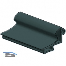 Dichtung 41AL-EPDM-B, fr Zargenprofil Glasstrke 8 & 10 mm, Kunststoff schwarz