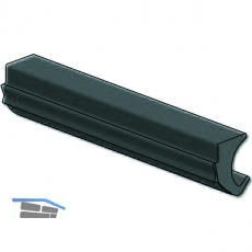 Dichtung 41AL-EPDM-F, fr Clipprofil Glasstrke 8 & 10 mm, Kunststoff grau