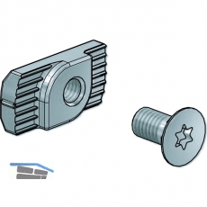 Hammerkopfmutter 41AL-OFFFICE-H, Aluminium roh