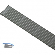 Lftungsgitter Lamellen Lnge 480 mm, Breite 84 mm, Aluminium natur eloxiert