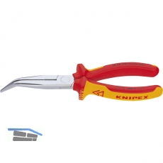 KNIPEX VDE-Langschnabelzange DIN 5745 gebogen Lnge 200 mm