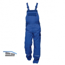 FRISTADS/KANSAS Latzhose Icon grau/schwarz Gr.46 65% PE/ 35% BW