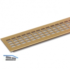 SECOTEC Lftungsgitter Aluminium gold eloxiert 80X1000 mm SB-1