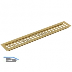 Lftungsgitter Lnge 800 mm, Breite 100 mm, Aluminium gold eloxiert