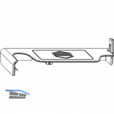 MACO Abdeckkappe Ecklager Multi Power Holz, FT 30 mm, links, RAL 9022 (365225)