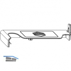 MACO Abdeckkappe Ecklager Multi Power Holz, FT 30 mm, links, RAL 9022 (365225)