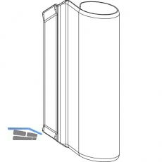 MACO Abdeckung Bandwinkel AS/PVC, verkehrswei RAL 9016 (42084)