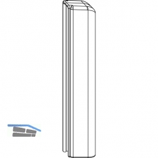 MACO Abdeckung Ecklagerbnder PVC, silber (360233)