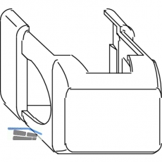 MACO Abdeckung kurz Ecklager AS/DT/PVC, verkehrswei RAL 9016 (41742)