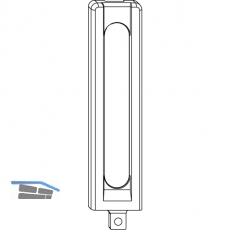 MACO Abdeckung lang Ecklager DT/PVC, verkehrswei RAL 9016 (41743)