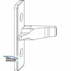 MACO Anpressverschluss, Flgelteil 9V, Eurofalz (97529)