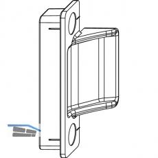 MACO Anpressverschluss verdeckt fr PVC, Flgelteil , 13V, silber (94185)