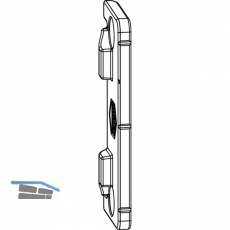 MACO Anpressverschluss verdeckt, Rahmenteil, Eurofalz FT20 9V (98265)