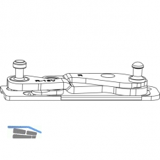 MACO Ecklager 3-flg. Multi Power, Holz FT 24, 13V, rechts (215828)
