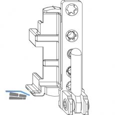 MACO Ecklager DT, 12/18 mm, links, 130 kg, wei (207913)