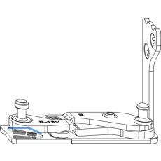 MACO Ecklager Multi Power, Holz FT 24, 13V, links, silber (215811)