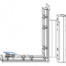 MACO Ecklagerband MAMMUT 180 kg, 12/20-13 mm, titan, rechts (225506)