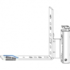 MACO Ecklagerband DT mit V, 12/18-13 mm, links, wei (207947)