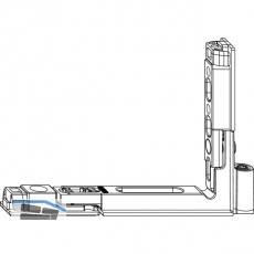 MACO Ecklagerband Multi Power, Versatz 13 mm, 150 kg, links (215805)
