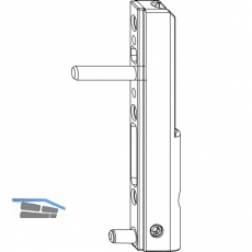 MACO Ecklagerband PVC, mit 5 mm Tragezapfen L=23 mm, 120 kg, silber (52479)