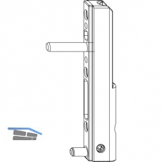 MACO Ecklagerband PVC, mit 5 mm Tragezapfen L=23 mm, 120 kg, wei (206584)