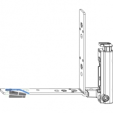 MACO Falzecklagerband TO mit V, 12/18-9 mm, links, 130 kg, silber (52395)