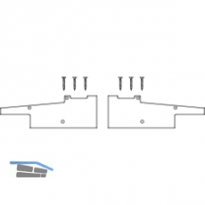 MACO Fiber-Therm Abdeckkappen-Set, Grundkrper 180 mm, silber (102886)