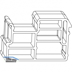 MACO Fiber-Therm Grundkrper Verbreiterungsverbinder 140 mm, silber (455125)