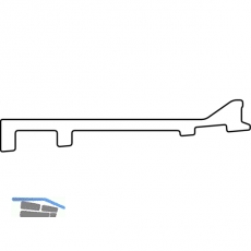 MACO Fiber-Therm Zwischenprofil 99, L=3500 mm, B=99 mm, silber (465580)