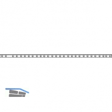 MACO HS Verbindungsstange flach, gelocht, L= 692 mm, Stahl verzinkt (359639)