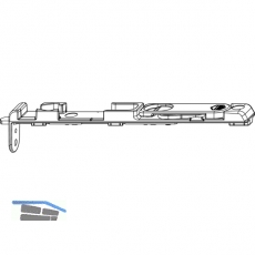 MACO Kantriegel unten, Euronut, L=170 mm, silber (52504)