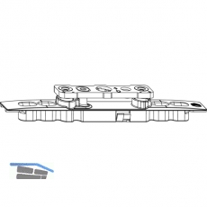 MACO Kippband AS/DT/PVC, einstellbar, 80 kg, L=146 mm (52321)