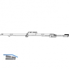MACO MM Stulpverlngerung f. Stulpflgelgetriebe Beschlagsnut, L=235 mm (203810)