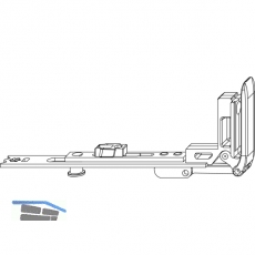 MACO MM Stulpflgelverschluss waagrecht, FFB 230-800 mm, silber (202251)