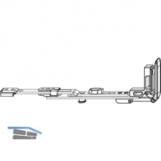 MACO MM Stulpflgelverschluss waagrecht, verlngerbar, FFB 240-1650 mm (202252)