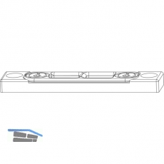 MACO Riegelschlieteil Falzluft 12 mm glatt, Eurofalz 18 mm, 9V, +1mm (26745)