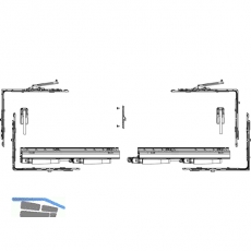 MACO SKB-Z Grundkarton, Schema A, 200 kg, Versatz 9 mm, rechts, silber (455513)