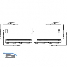 MACO SKB-Z Grundkarton, Schema A, 200 kg, Versatz 13 mm, rechts, silber (455511)