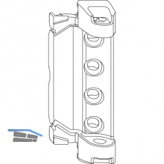 MACO Scherenlager Doppeltopf 12/18 mm, 130 kg, wei (207880)